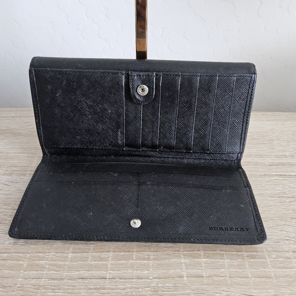 EuC BURBERRY Nova Check Beige Canvas Long Wallet - Picture 4 of 7